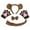 Brown(long tail), variant on Petitebelle Bear Headband Bowtie Tail Glove 4pc Costume (Brown, 1-4 Years)