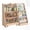 Wood, variant on Fowroa Kids Bookshelf, Toy Storage Organizer, 4-Tier Modern Wooden Brown for Toddlers