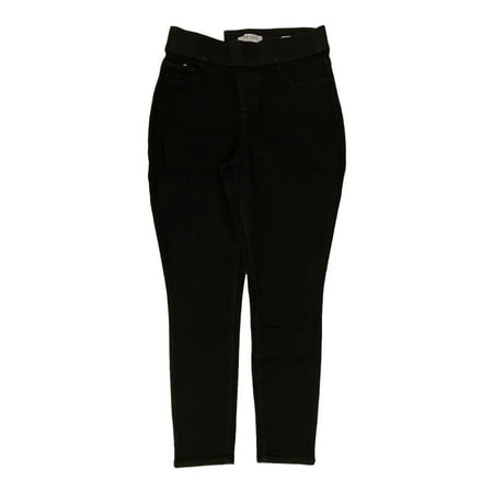 Nine West Women's Skinny Fit Heidi Pull-on Crop Legging (Black Rinse, 4)