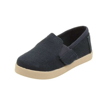 TOMS Tiny Avalon Sneakers in Navy Burlap