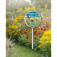 thumbnail image 2 of Eveokoki Garden Signs Wildflower Area Do Not Mow Sign with Stake Outdoor Aluminum Yard Sign Rustproof Aluminum Metal Signs Fade Resistant Lawn Decoration for Outdoor 9.2x9.2inch, 2 of 6
