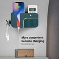 thumbnail image 2 of Baohd Wall Mounted Storage Box Remote Control Mobile Phone Charging Holder Office Bedroom Bathroom Kitchen Organizing Stand Blue, 2 of 7