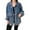 Blue, variant on Women's Versatile Denim Jacket Mid Length with Large Pockets Loose Fit Casual Utility Wear S Size Black