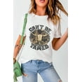 thumbnail image 7 of Women's White Cant Be Tamed Western Steer Head Crew Neck T-Shirt, 7 of 7