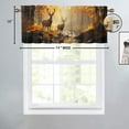 thumbnail image 4 of Rustic Deer Valance Rod Pocket Window Curtain for Kitchen Forest Animal Elk Wildlife Country Hunting Autumn Thermal Insulated Room Darkening Curtain for Dinning Room 54 by 18 in, 1 Panel, 4 of 6