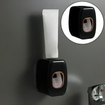 ACDANC Toothpaste Dispenser Wall Mounted For Bathroom Automatic Toothpaste Squeezer For Kids And Adult (Black)