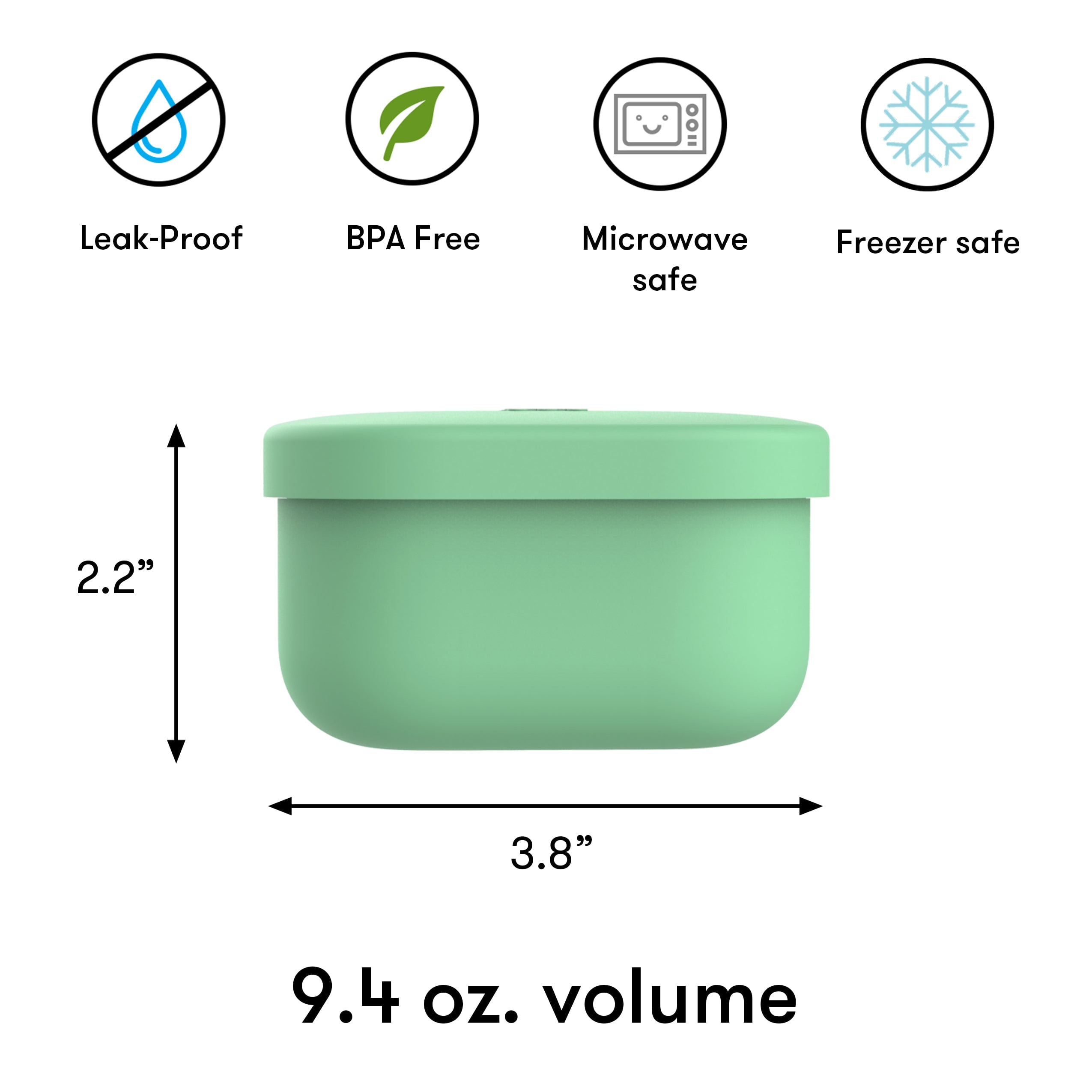 Oumego Food Grade Food Storage Container Kids Adult Leakproof