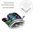 thumbnail image 6 of Daiia New York City Pattern Oven Mitts and Pot Holders 4 pcs Set,High Heat Resistant 500 Degree Extra Thicken Long Kitchen Cotton Oven Glove, 6 of 6