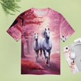 thumbnail image 5 of Cool Horse T-Shirt O Neck Oversize T-Shirts Short Sleeve Classic Tees Women Summer Graphic Tops, 5 of 5