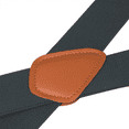 thumbnail image 3 of Buyless Fashion Suspenders for Men - 48" Elastic Adjustable Straps 1 1/4" - X Back - 5114-Gray, 3 of 6