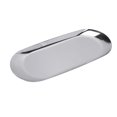 thumbnail image 1 of Oval Nail Storage Tray, Mirror Reflection Clear Texture Vacuum Plating Oval Decorative Tray  For Perfume Bottles For Jewelry For Nails Silver, 1 of 8