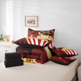 thumbnail image 6 of Manfei Cinema Filmstrip 7pcs Bedding Comforter Set,Movie Time Queen Bedding Sets,Popcorn Queen Sheet Sets For Child,Breathable Home Decor Reversible, 6 of 8