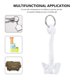 thumbnail image 3 of WHAMVOX Miniature Spine Keyring White Plastic Stylish Human Skeleton Accessory, 3 of 8
