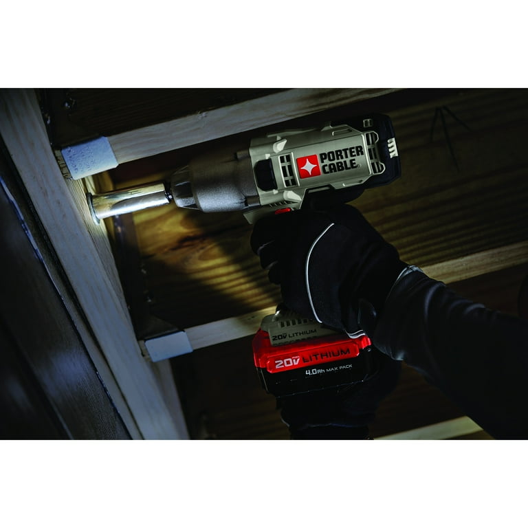 Porter Cable PCC740B 20V MAX 1 700 RPM 1 2 in. Cordless Impact Wrench Tool Only