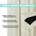 thumbnail image 6 of NICETOWN 2 Layers 100% Blackout Curtains for Bedroom with Black Liner, Full Blackout Insulated Noise Reducing Drapes Rod Pocket Energy Saving Window Curtains,42"x63", Beige, Set of 2, 6 of 8