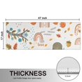 thumbnail image 5 of Kitchen Rugs Sets Of 2,White Boho Bohemia Rainbow Autumn Leaves Trees Pattern Anti Fatigue Kitchen Mat Rugs Non Slip Washable,Decorative Kitchen Floor Mats for Kitchen,Sink,Laundry,17"X47", 5 of 5