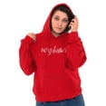 thumbnail image 5 of Merry Christmas Festive Holiday Hoodie Sweatshirt Women Brisco Brands L, 5 of 6