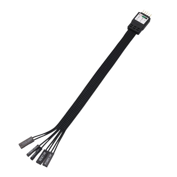 PC Front Panel Cable 2Pin To 9Pin For Motherboard Power Switches Reset Button And Drive LED With Multiple Length Option