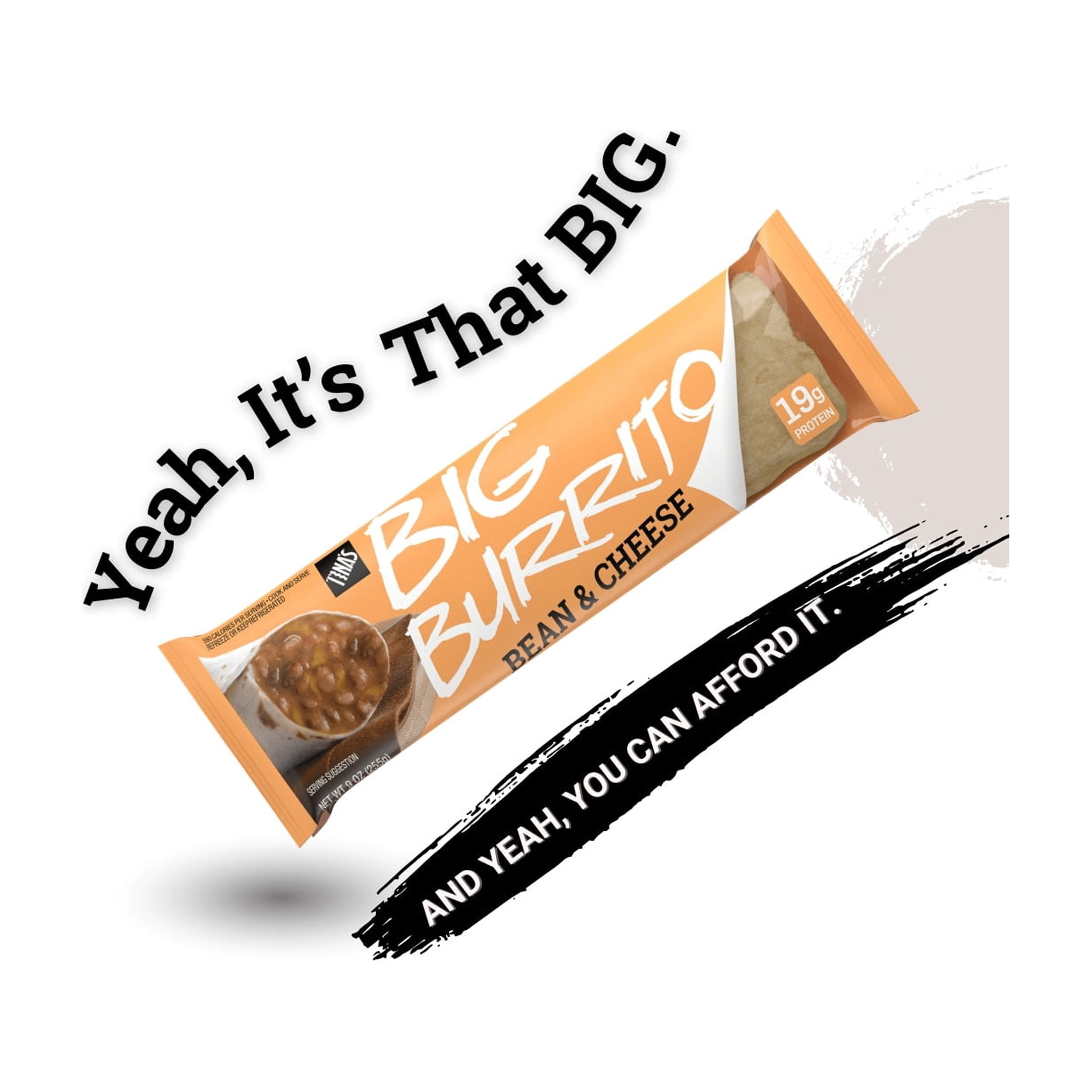 Tina's Big Burrito Bean & Cheese, Packaged Burrito, 9 oz, 1 Count