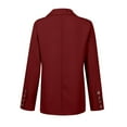 thumbnail image 4 of Brnmxoke Blazer Clearance Blazer Jackets for Women Plus Size Open Front Long Sleeve Casual Work Office Blazers with Pockets for Summer Fall Spring S,M,L,XL,XXL,XXXL,XXXXL,XXXXXL, 4 of 5