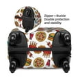 thumbnail image 3 of Goofa Hot Dog Pizza Pattern Luggage Covers For Suitcase,Suitcase Cover Protector Fit 18-32 Inch Luggage-Large, 3 of 9