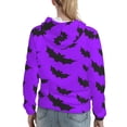thumbnail image 2 of Hoodies for Women - cute bats violent Halloween Comfrt Colour Drawstring Women'S Fashion Hoodies & Sweatshirts, Fall Outfits Clothes for Women 2024 Pullover with Kangaroo Pocket, 2 of 7