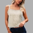 thumbnail image 2 of Tank Tops for Women Plus Size Lightweight Plain Color Summer Tank Tops Adjustable Straps Loose Fit Square Neck Sleeveless Layering Shirts Womens Camisole Basic Cami Layering Shirts, 2 of 7