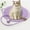Purple, variant on Woven Cat Scratcher Pad with Toy Interactive Cat Scratch Board, Sisal Cat Scratching Mat for Furniture Protection, Cat Bed Mat Indoor Grinding Claw Toy with Balls Durable
