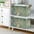 thumbnail image 2 of Yayeee Foldable Storage Basket for Shelves with Handles Set of 2 Waterproof Cloth Bins, Garden Scene, 2 of 7