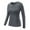 Gray, variant on Lavaport Women Compression Long Sleeve Yoga Tight Workout Tee Tops
