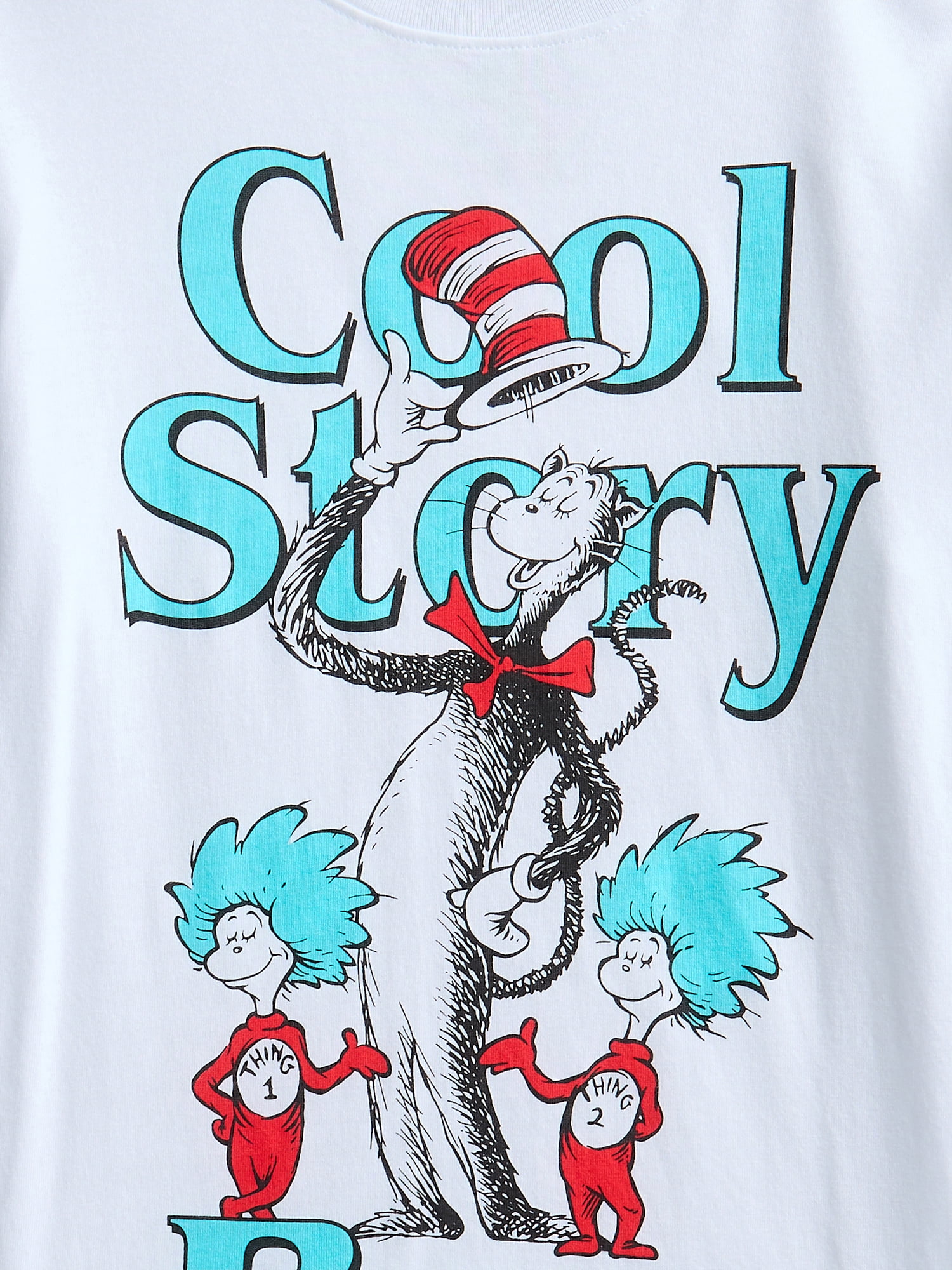 Dr. Seuss The Cat in the Hat, Boys' & Big Boys' Graphic Tee with Short Sleeves, Sizes 4-16