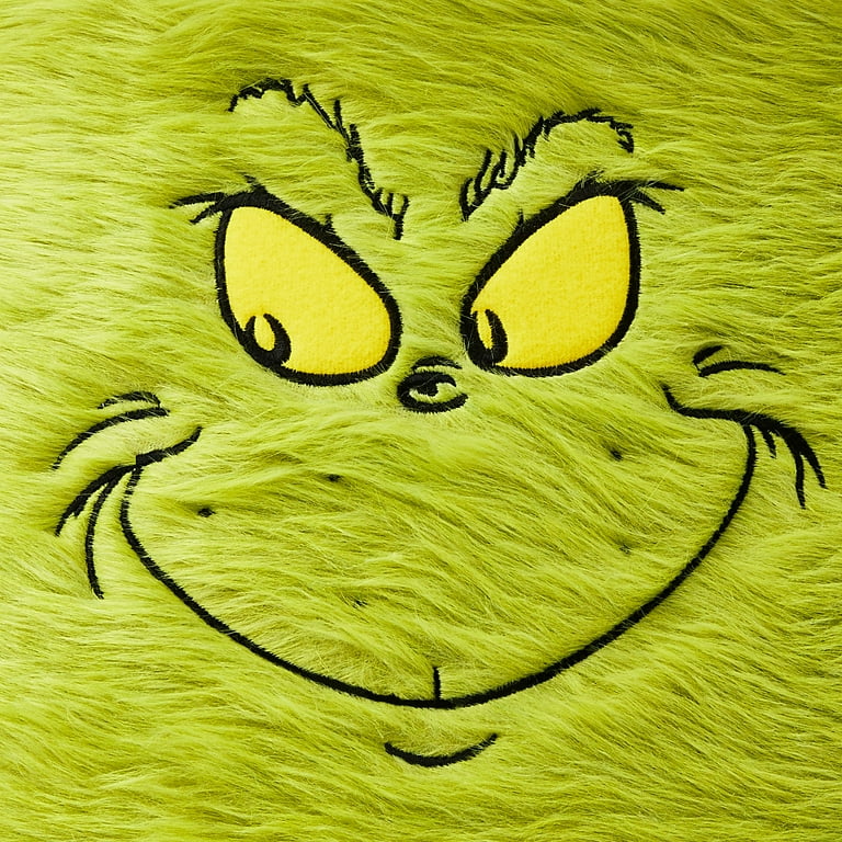 Dr. Seuss How the Grinch Stole Christmas Green Fuzzy Tree Skirt Collar – 26.8" Wide, 1.3 lb by Ruz
