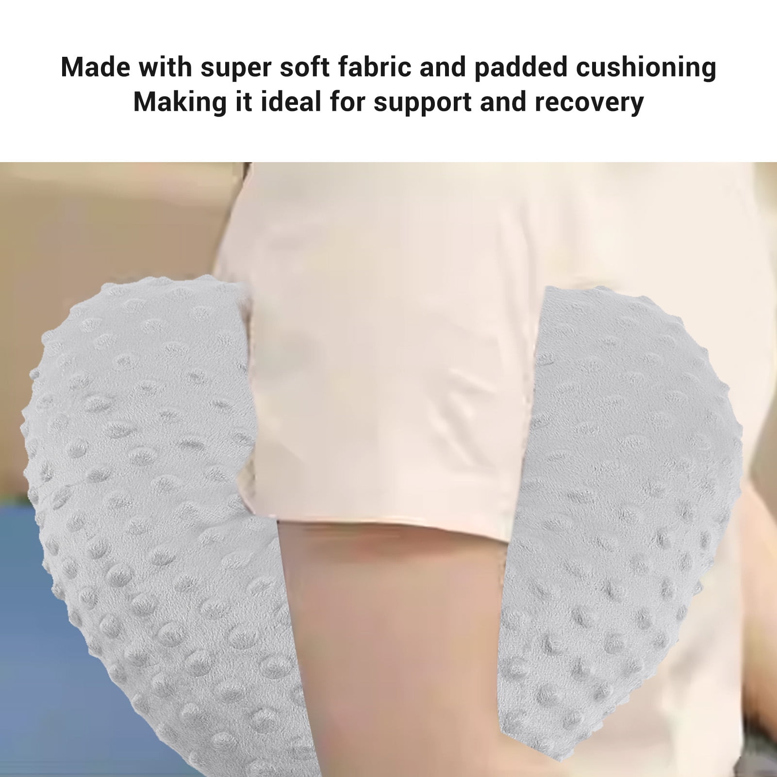 YAHHU Underarm Axilla Pillow, Adjustable Armpit Support Cushion for Arm Comfort, Soft Post-Surgery Recovery Wedge Pillow, Breathable Velvet Cotton Blend