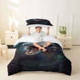 thumbnail image 2 of Homewish Wild Dragon Twin Duvet Cover,Vintage Wildlife Twin Bedding,Blue,Reversible,2pcs,1 Duvet Cover and 1 Pillowcase, 2 of 6