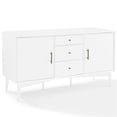thumbnail image 1 of Crosley Landon 3 Drawer Sideboard in White, 1 of 11