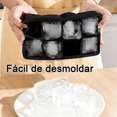 thumbnail image 4 of 3PCS Bandejas de Cubitos de Hielo, Moldes Grandes de Silicona con Tapas Extraíbles Antigoteo, Incluye embudos, sin BPA Ideales para Bebidas Heladas de Frutas, 4 of 4