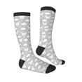 thumbnail image 3 of Fotbe Rabbit And Cloud print Women's Men's Novelty Crew Socks Cotton Socks Knee High Socks for Walking,Running,Nurses,Pregnancy, 3 of 8