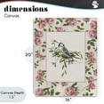 thumbnail image 4 of Stupell Industries Cottage Dainty Roses & Perched Bird Canvas Art, 16 x 20, by Sally Swatland, 4 of 8