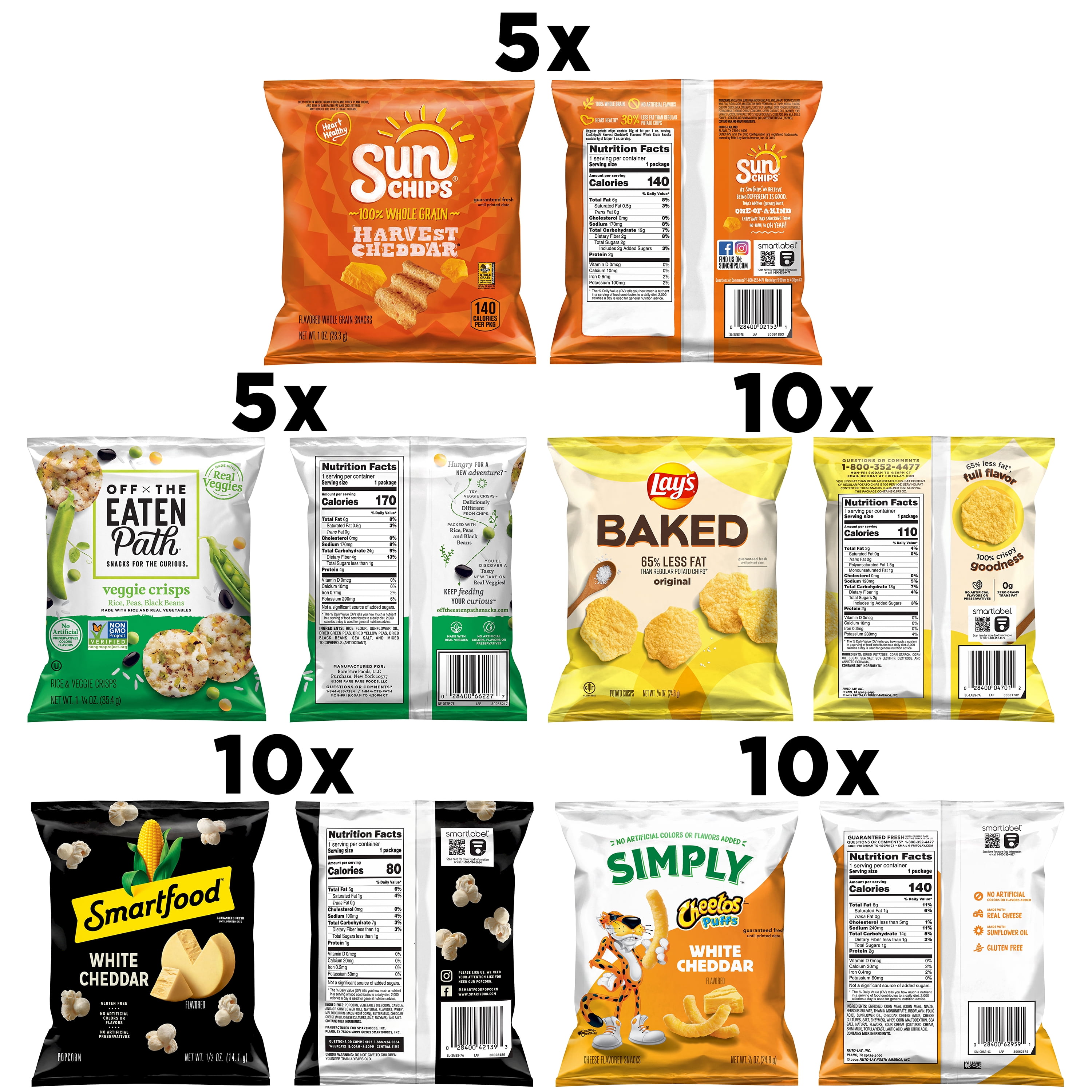 Frito-Lay Ultimate Smart Snacks Care Variety Pack, 40 Count