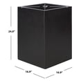 thumbnail image 5 of SAFAVIEH Kendri Concrete Modern Solid Round Patio Planter, Black, 5 of 7