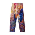 thumbnail image 5 of Balery Men'S Rooster Oil Painting Pants,Sleepwear Pants,Pajama Pants,Pj Bottoms Drawstring And Pockets-Small, 5 of 9