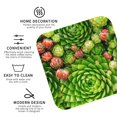 thumbnail image 3 of Honeii Cactus And Succulents Print Leather Coaster Set of 4, Ideal for Safeguarding Your Furniture from Drinks Spills and Effortless Cleanup-Square, 3 of 6