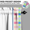 thumbnail image 2 of Kitchen Window Curtains with Rod Pocket over Sink Pioneer Colorful Floral Small Window Treatment Cafe Short Curtains for Bathroom Tier Drapes 54x18inch, 2 of 3