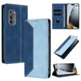 thumbnail image 2 of Phone Case for Motorola Edge 2022 FOXDOCK Premium Leather,Creative Dual-Color Cover with Card Slot,Shockproof, 2 of 7
