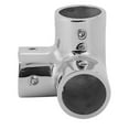 thumbnail image 2 of Boat Handrail Tee Connector 316 Stainless Steel Marine Pipe Connector, Heavy Duty Yacht Hardware for 1 Inch Tubing, 2 of 7