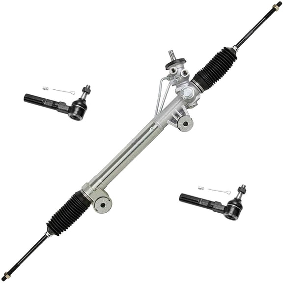 Detroit Axle - 2WD Front Rack & Pinion Kit for 1999-2006 Chevy Silverado GMC Sierra 1500, 1 Power Steering Rack & Pinion Assembly 2 Outer Tie Rod Ends 2000 2001 2002 2003 2004 2005