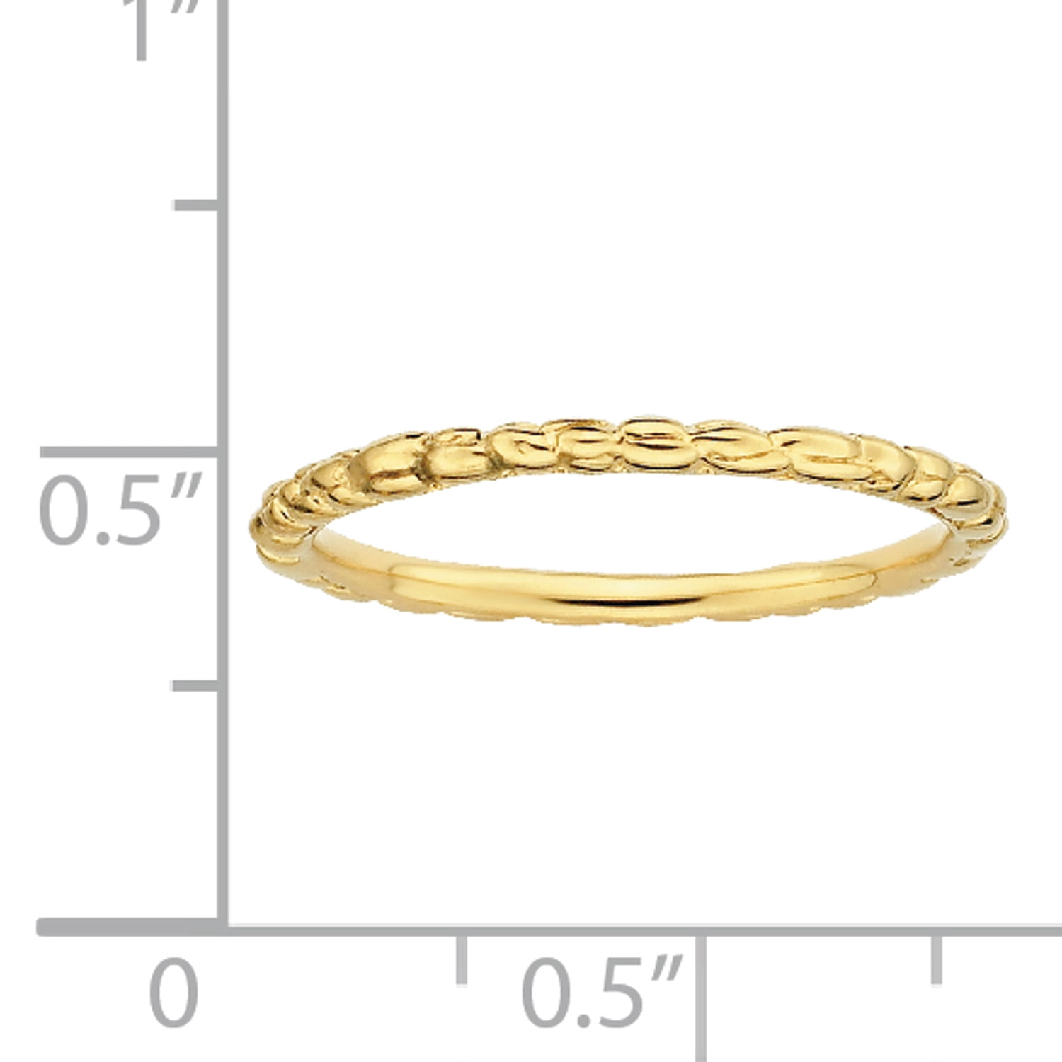 Sterling Silver Gold-Plated Twisted Ring