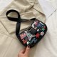 thumbnail image 2 of Bolsa pequeño para mujer, de hombro de calle de viaje de cuero PU con grafiti portátil Tmvgtek Para Estrenar, 2 of 9