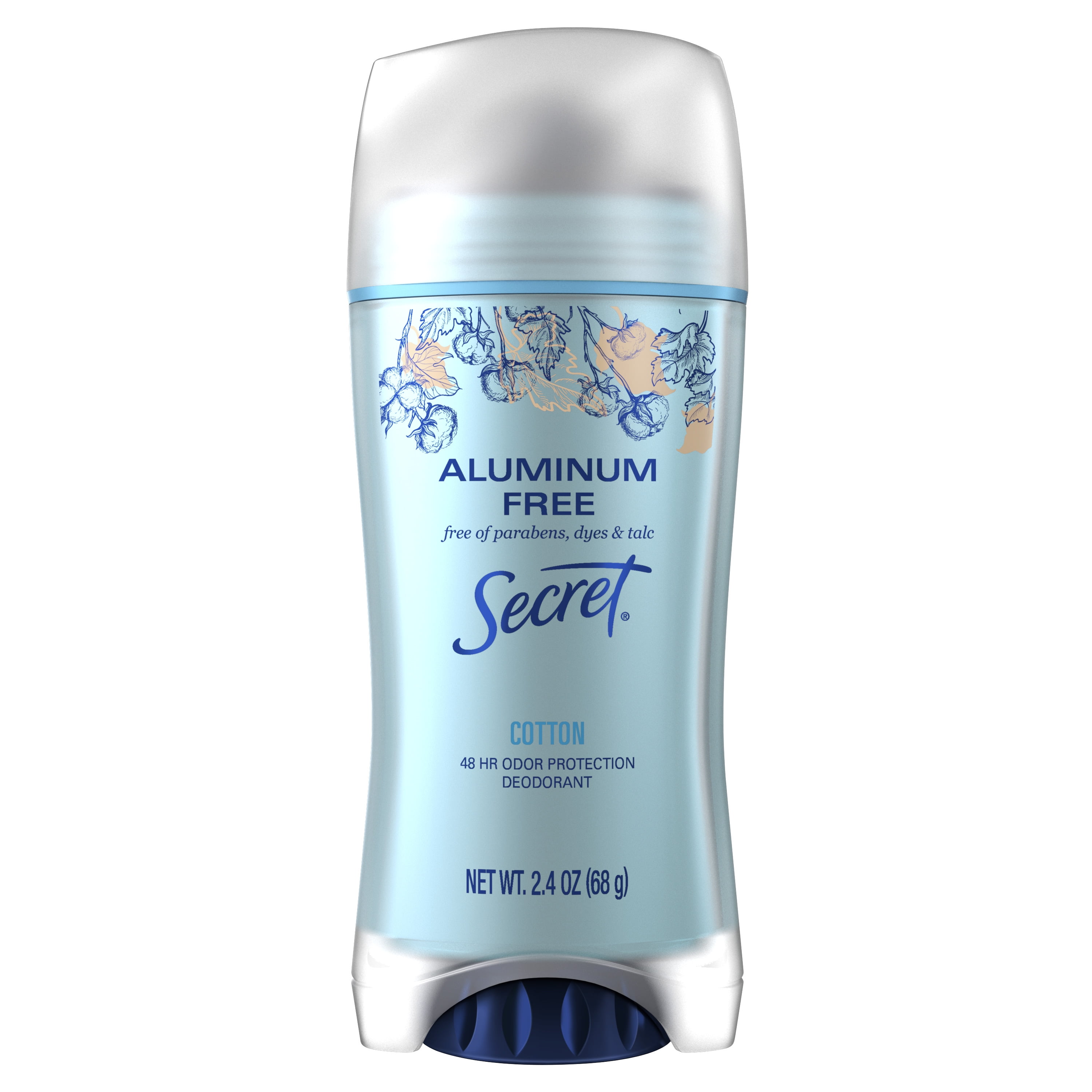 Secret Aluminum Free Deodorant, Cotton, 2.4 oz. (68 g)