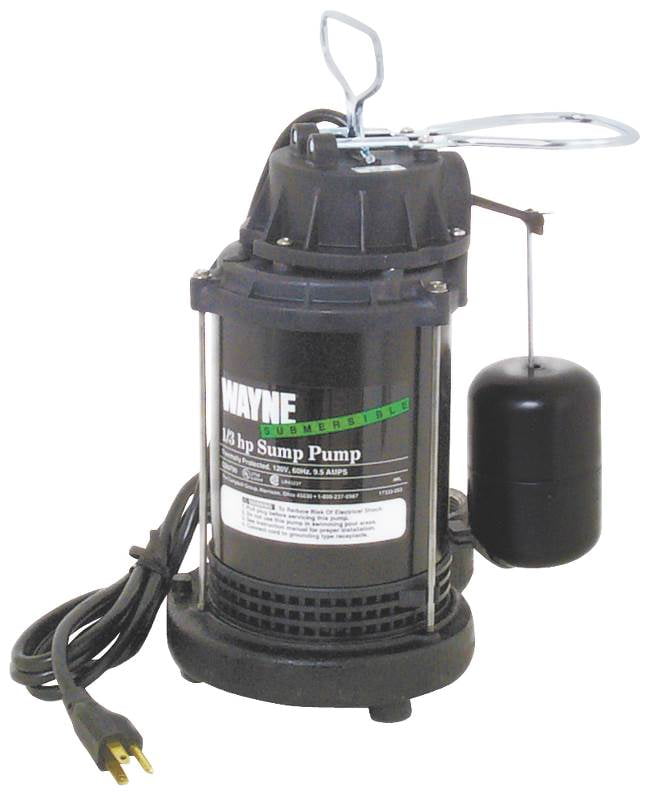 Wayne 1/6 H.P. Submersible ContinuousDuty Utility Pump